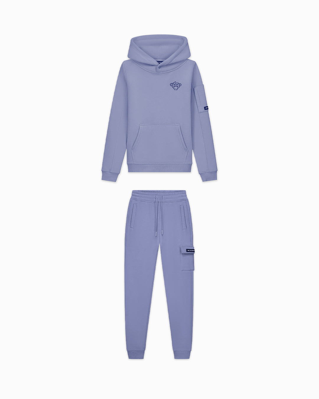 KIDS PLATE HOODIE SET | Blauw