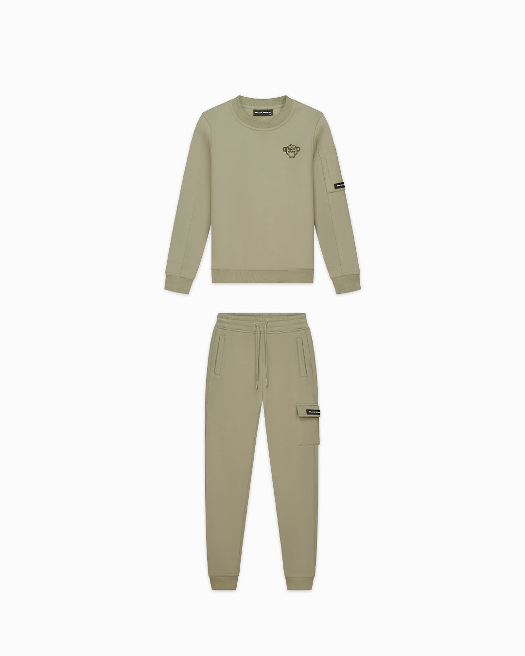 KIDS PLATE SWEATER SET | Groen