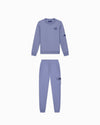 KIDS PLATE SWEATER SET | Blauw
