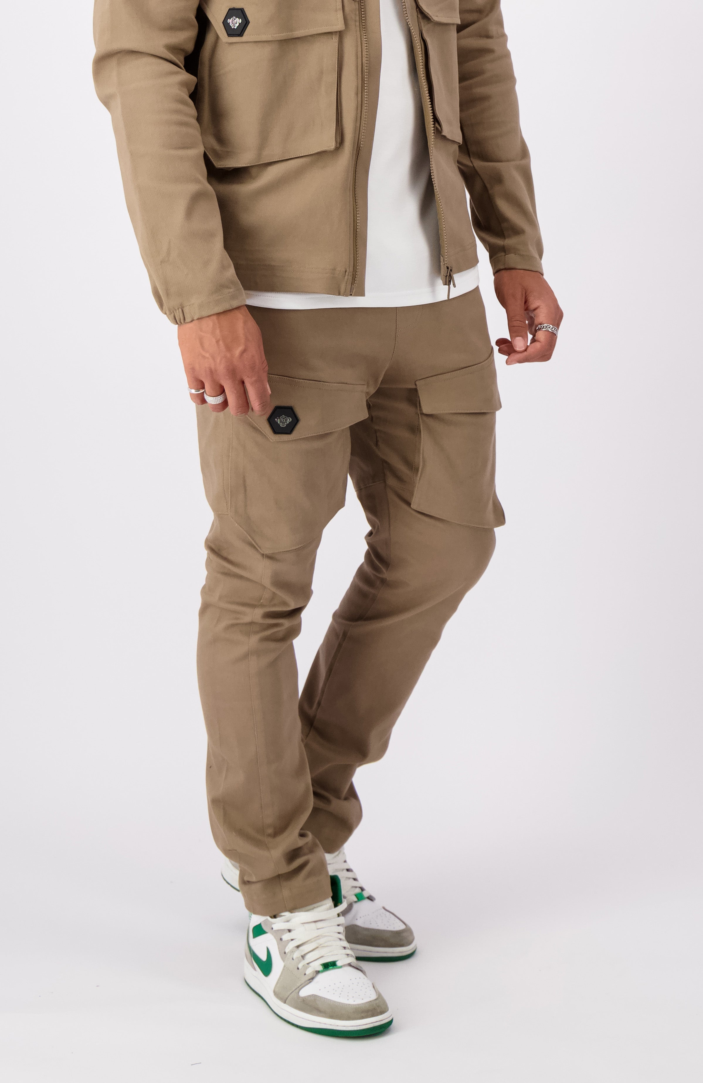 HEX CARGO PANTS | Zand
