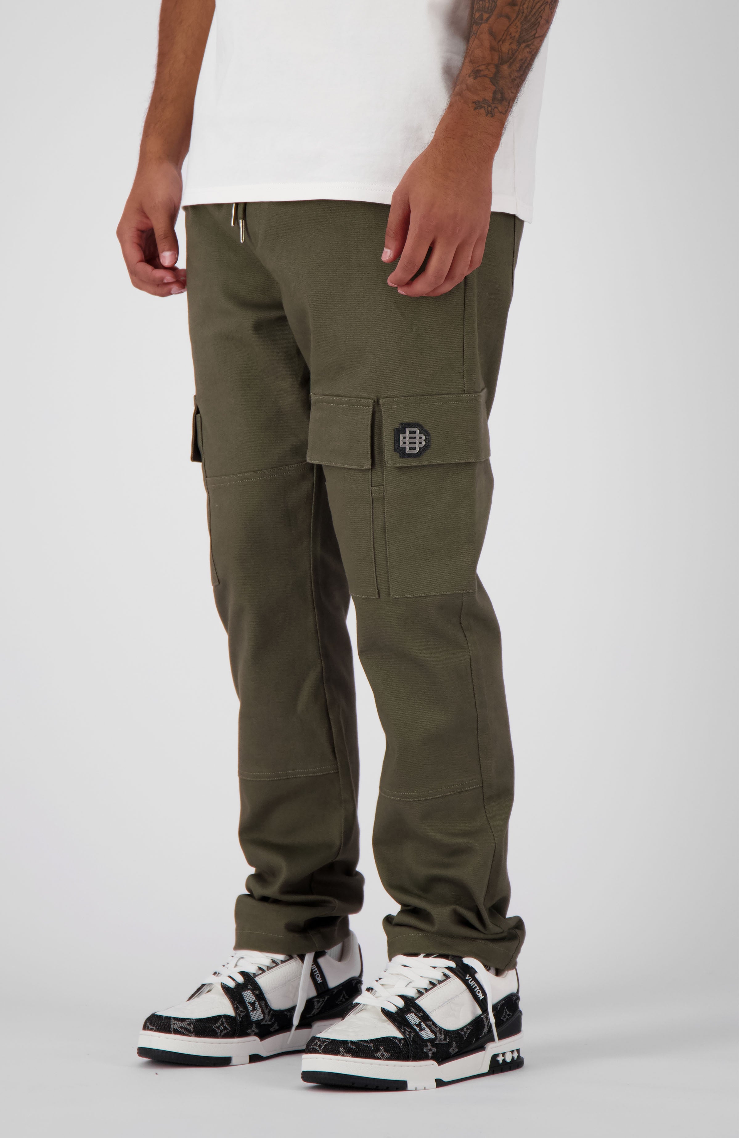 MONOGRAM CARGO broek | Mosgroen