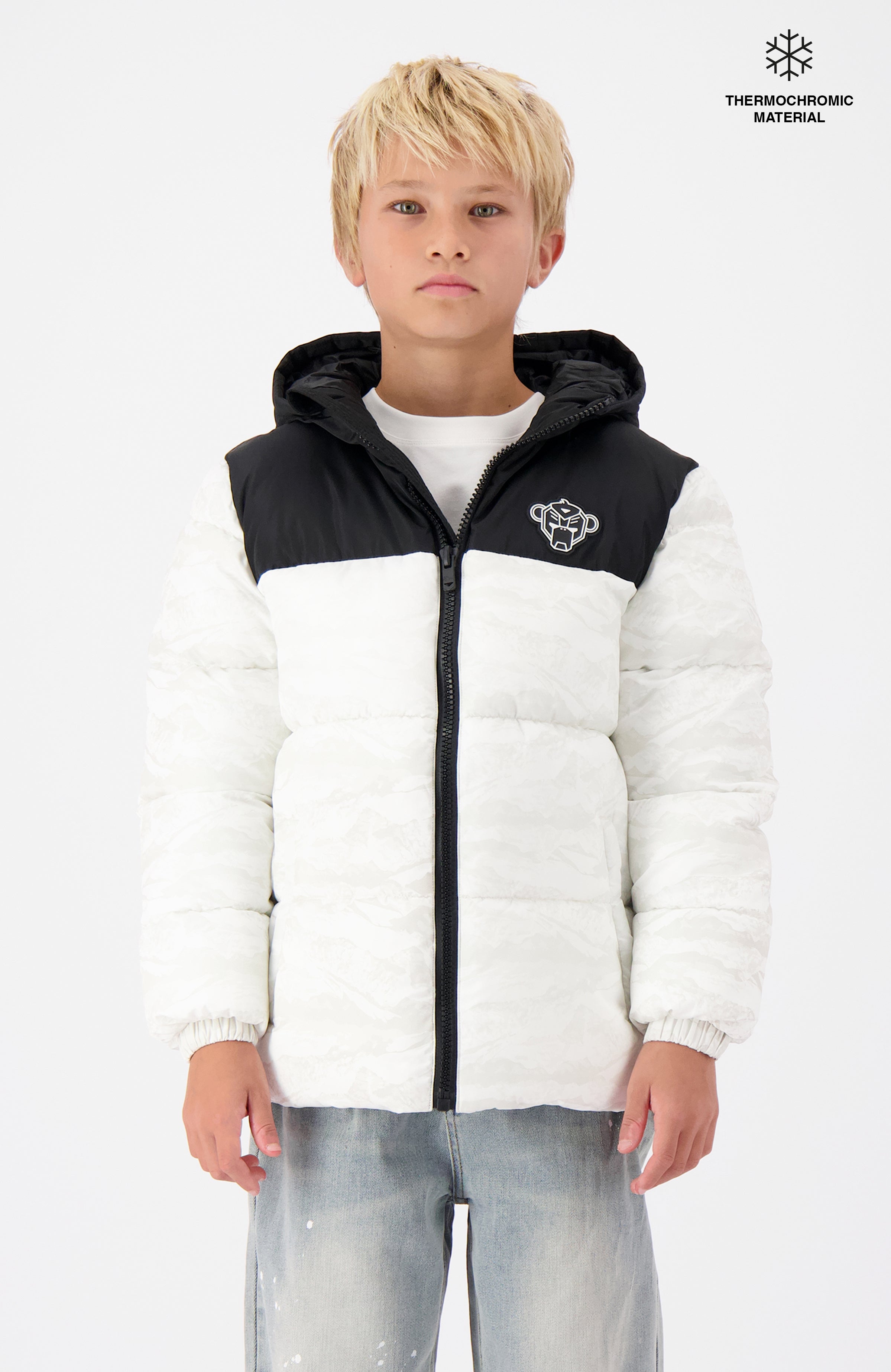 JR. PEEK FREEZE PUFFER JACKET | Wit