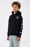 JR. SNEEUW CRAYON HOODIE | Zwart