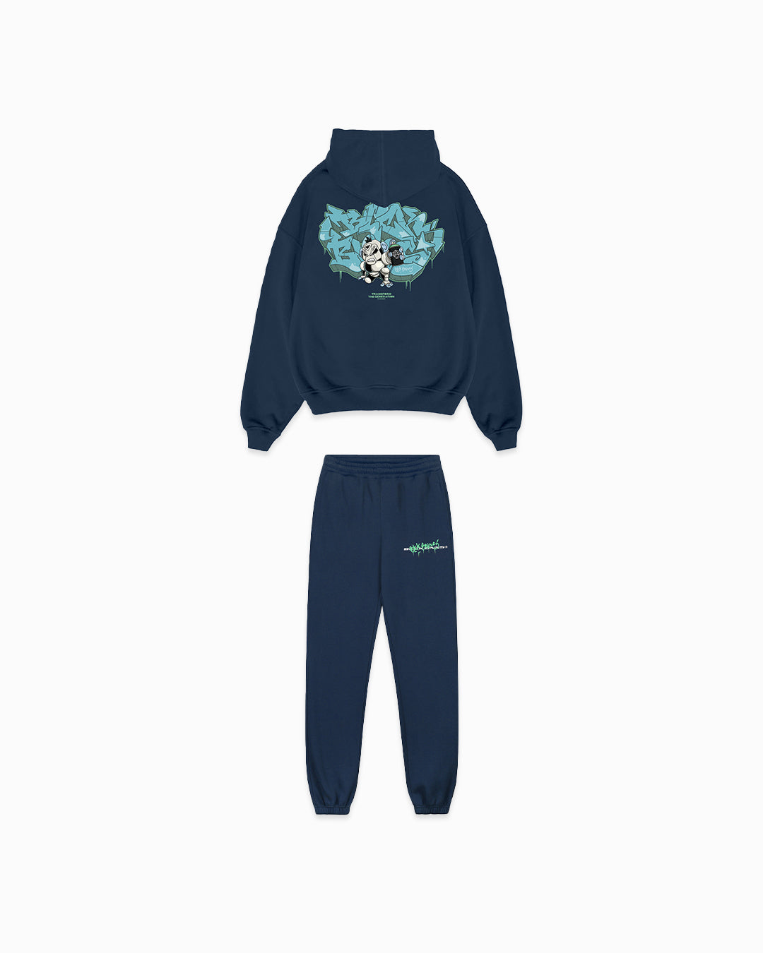 KIDS SPRAYED SWEATSUIT | Marine