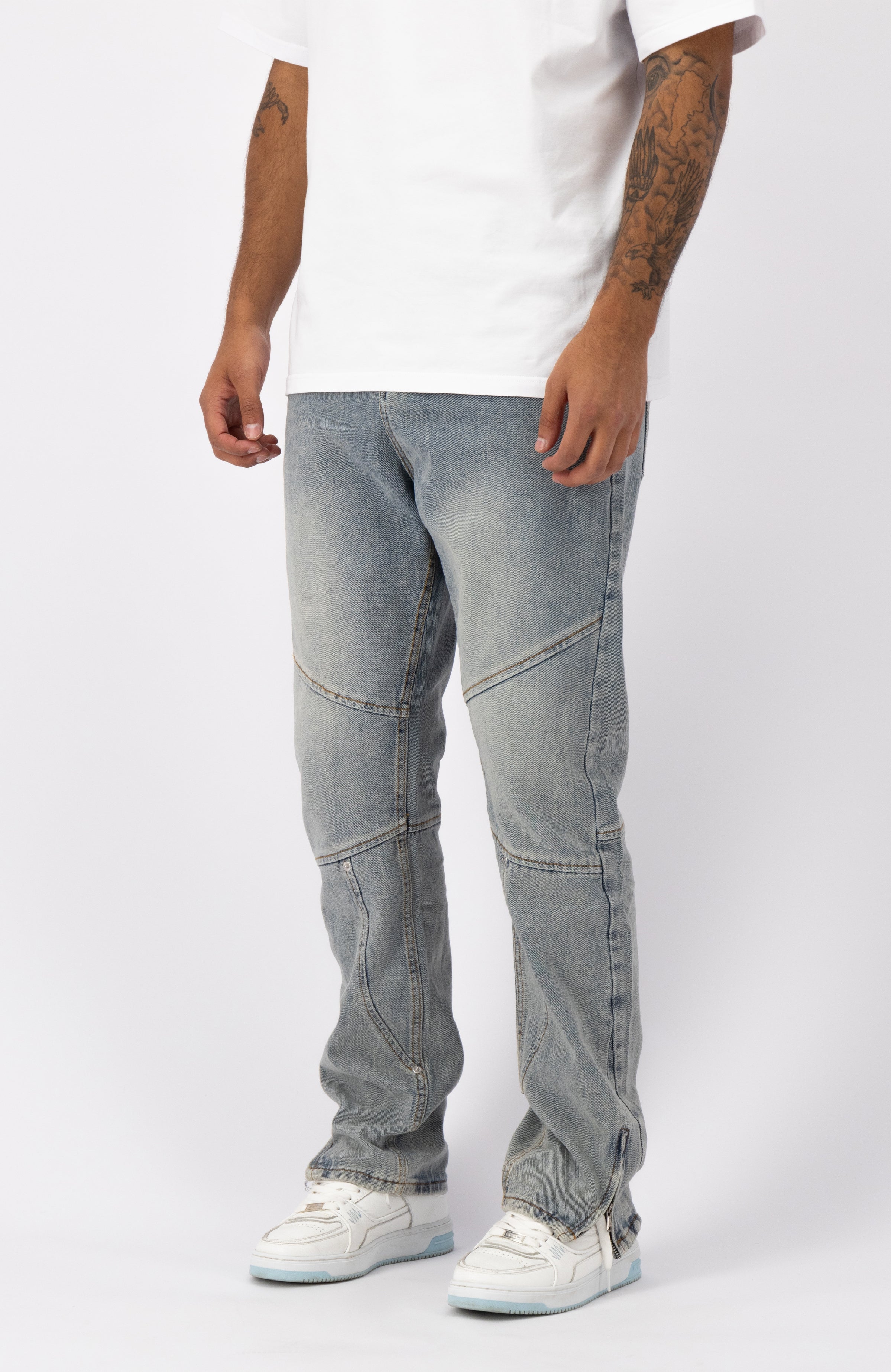 STRAIGHT WORKER DENIM | Blauw