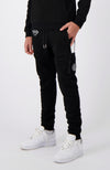 JR. STRIPE SWEATPANTS | Zwart