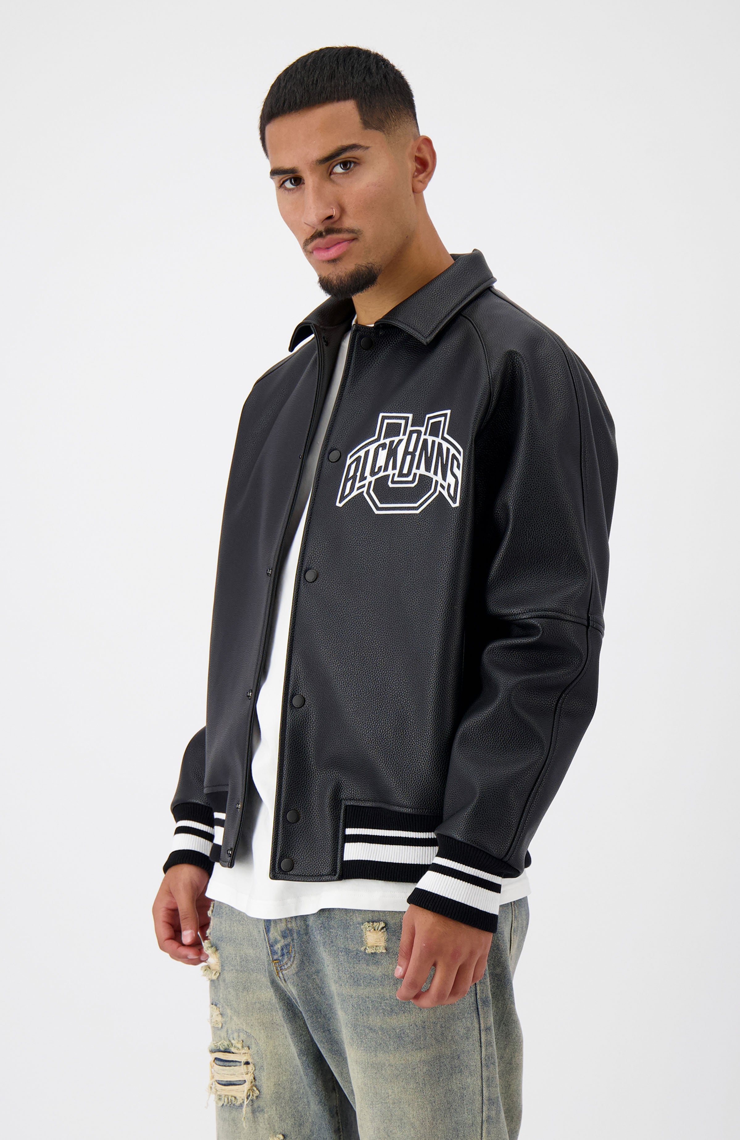 UNIVERSITY JACKET | Zwart