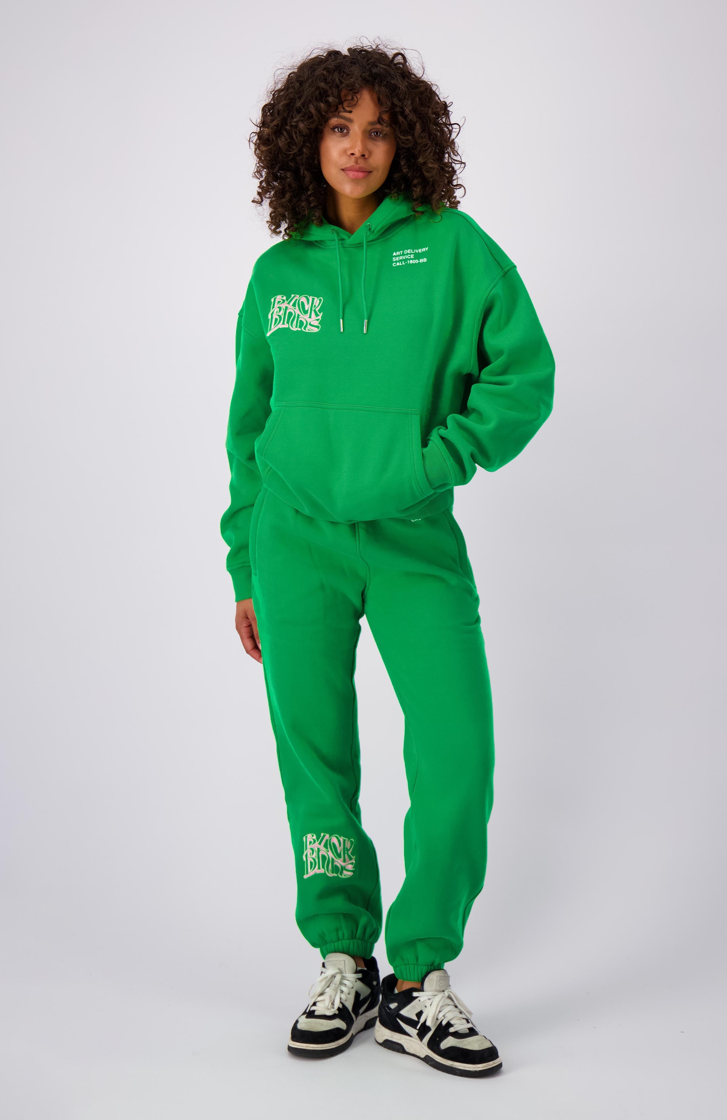GEZEELDE SWEATPANTS | Groen