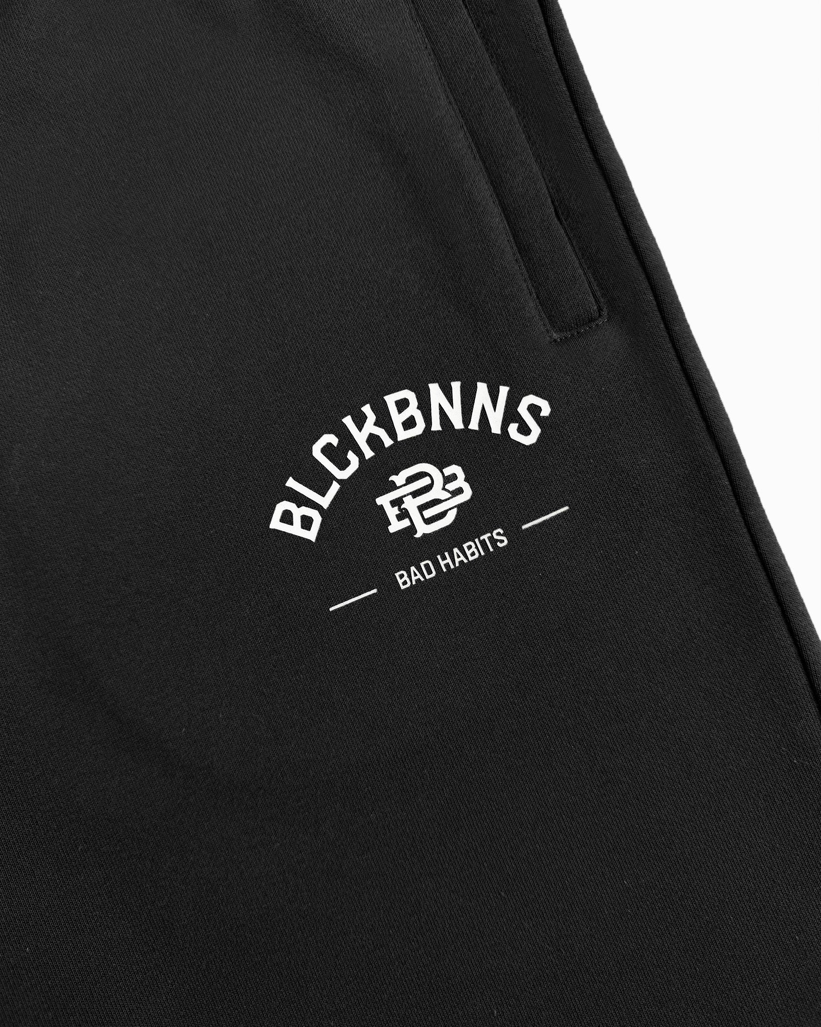 BAD HABITS SWEATSHORTS | Zwart