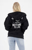 BAD HABITS ZIPPED HOODIE | Zwart