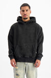 BLANK GEWASTE HOODIE | Zwart