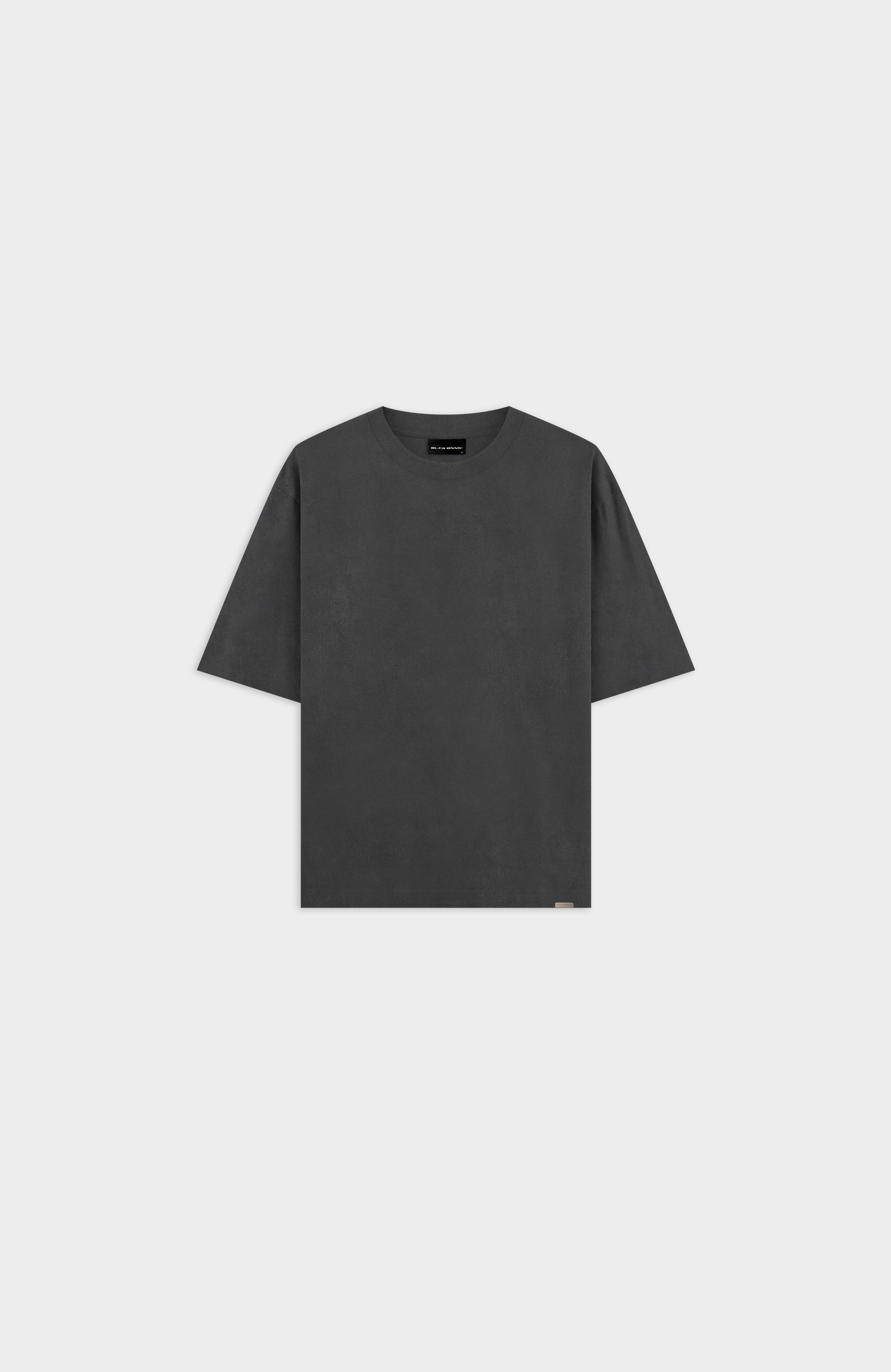 BLANK GEWASD t-shirt | Zwart