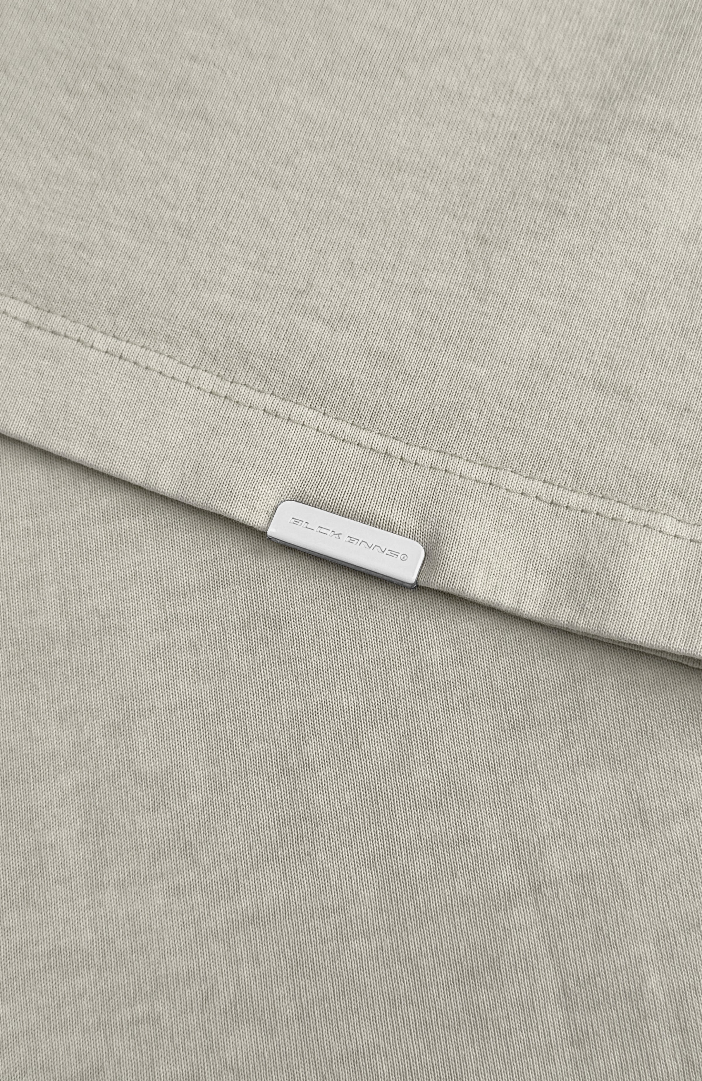 BLANK GEWASTE T-SHIRT | Zand