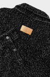 BOUCLE DENIM JACKET | Zwart