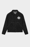 BOUCLE DENIM JACKET | Zwart