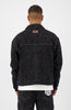 BOUCLE DENIM JACKET | Zwart