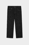 BOUCLE DENIM broek | Zwart