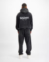 BRUSH GEWASSEN SWEATSUIT | Zwart