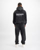 BRUSH GEWASSEN SWEATSUIT | Zwart