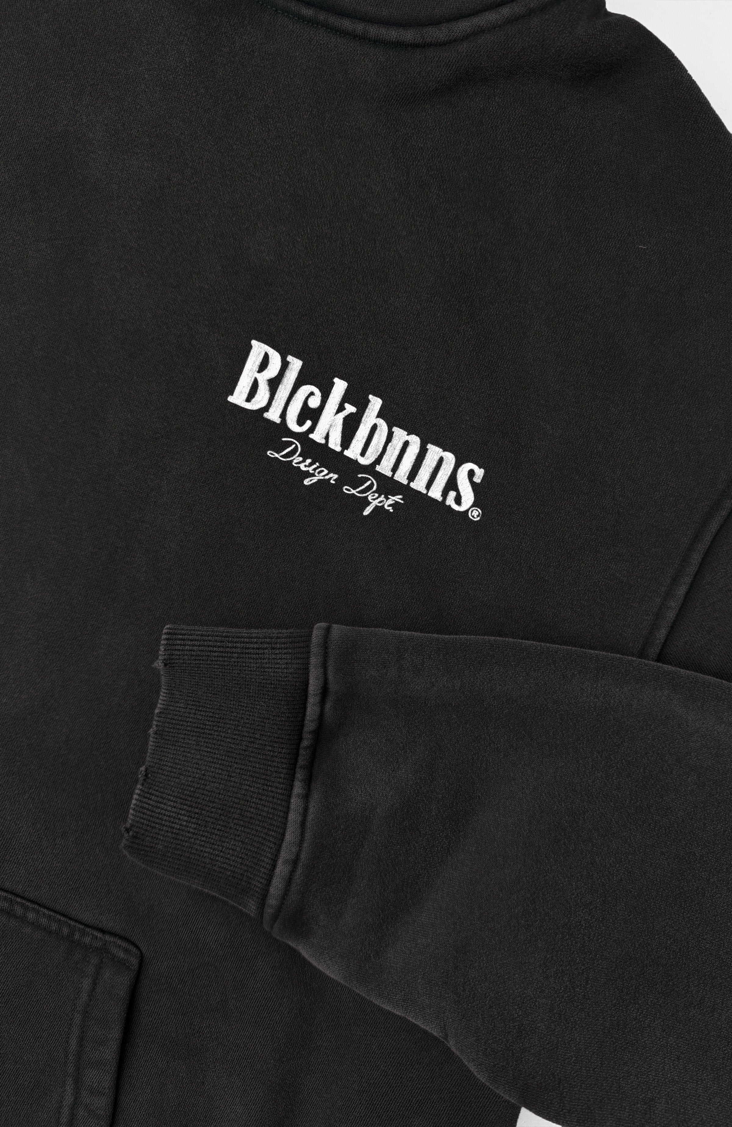 BRUSH GEWASSEN SWEATSUIT | Zwart