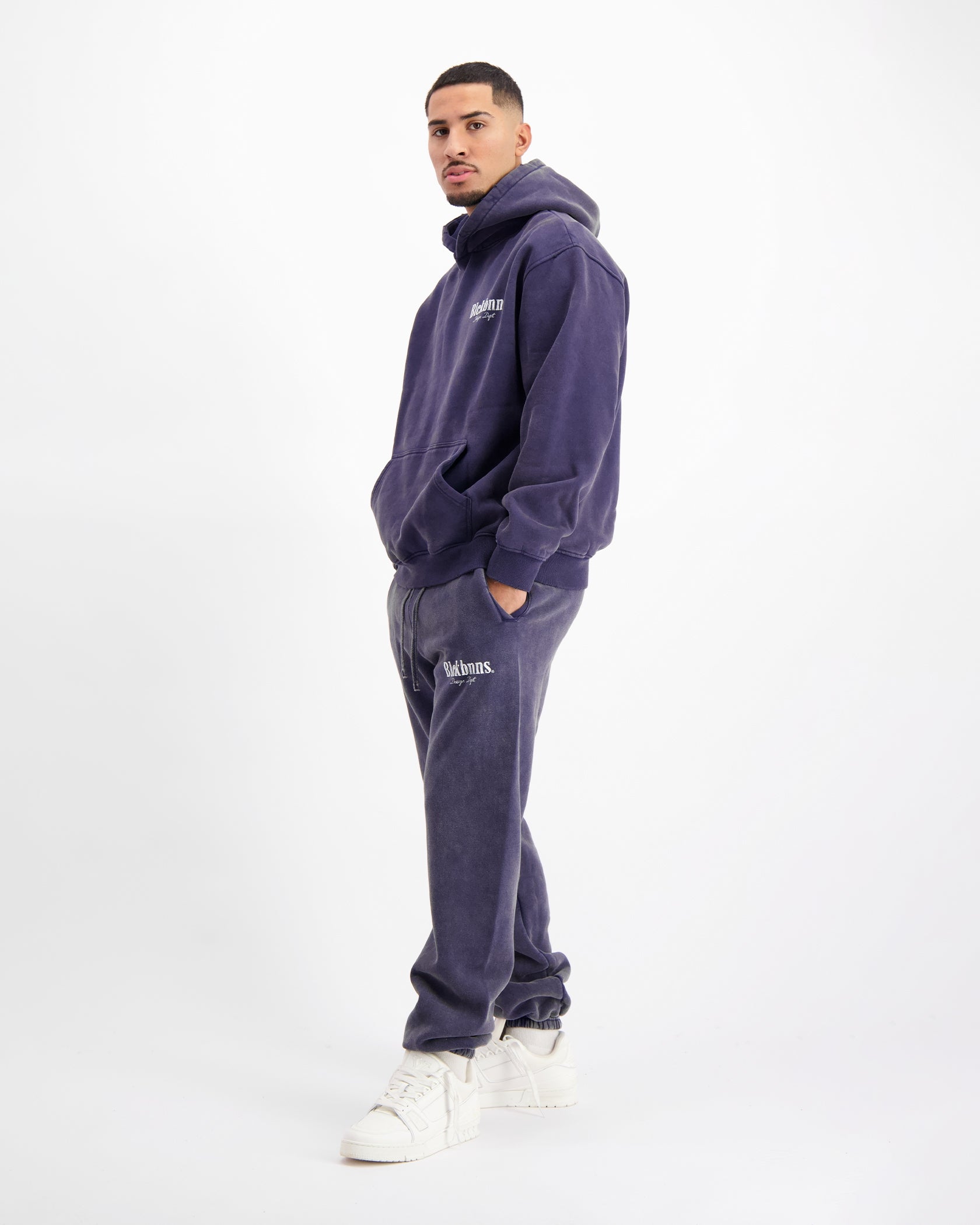 BRUSH GEWASSEN SWEATSUIT | Marine