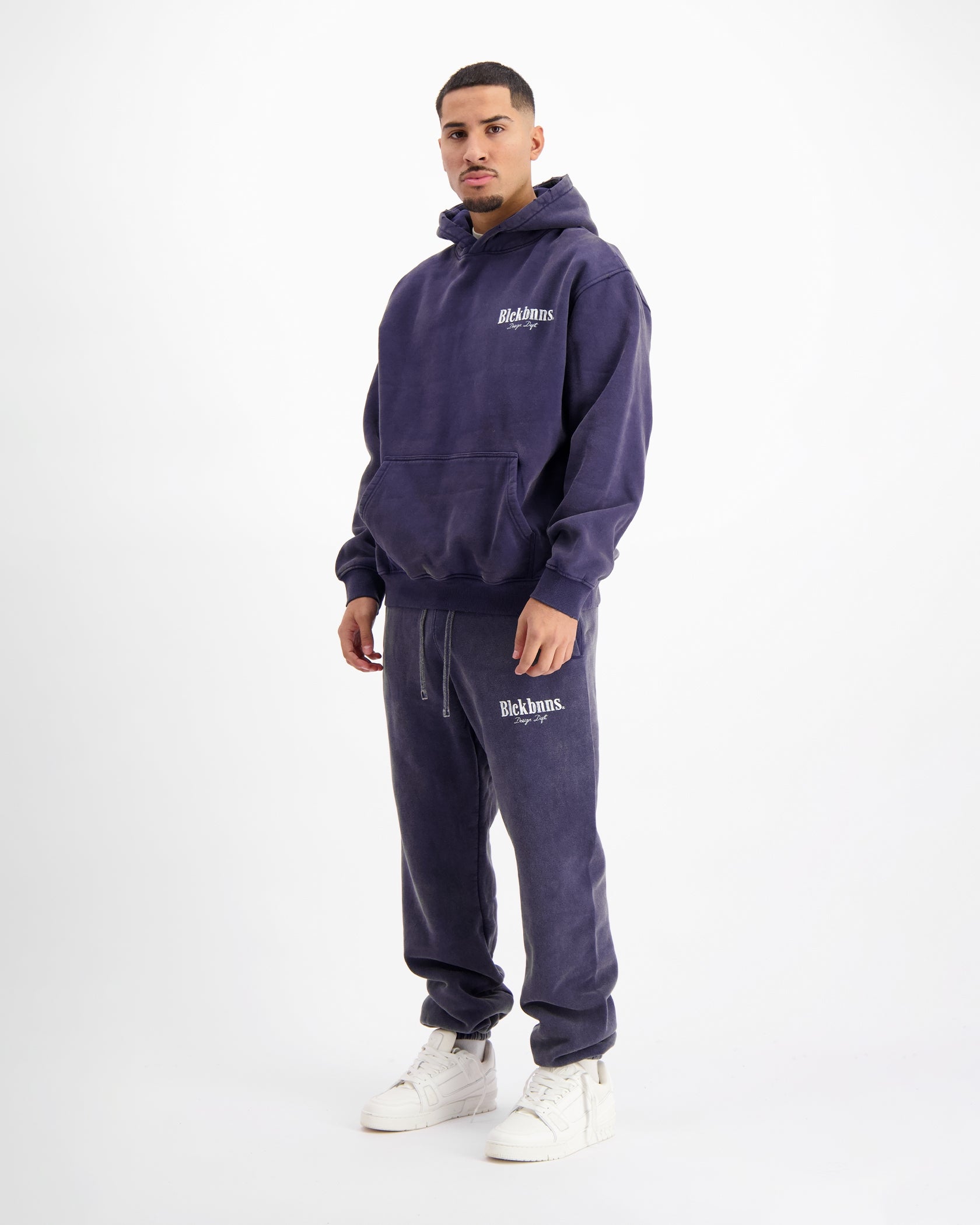 BRUSH GEWASSEN SWEATSUIT | Marine