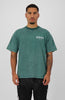 BRUSH T-SHIRT | Donkergroen