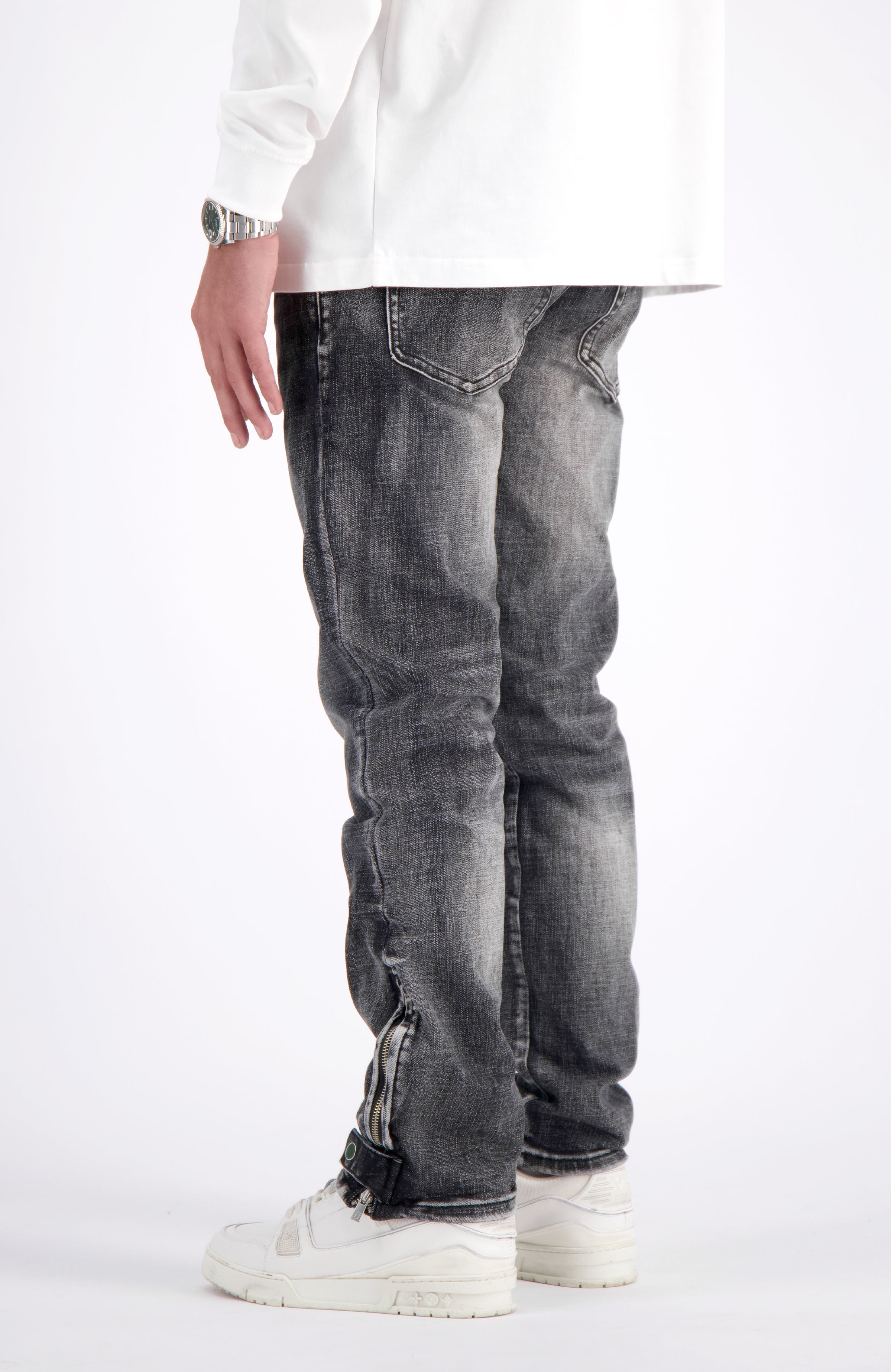 CARBON SLIM DENIM | Zwart