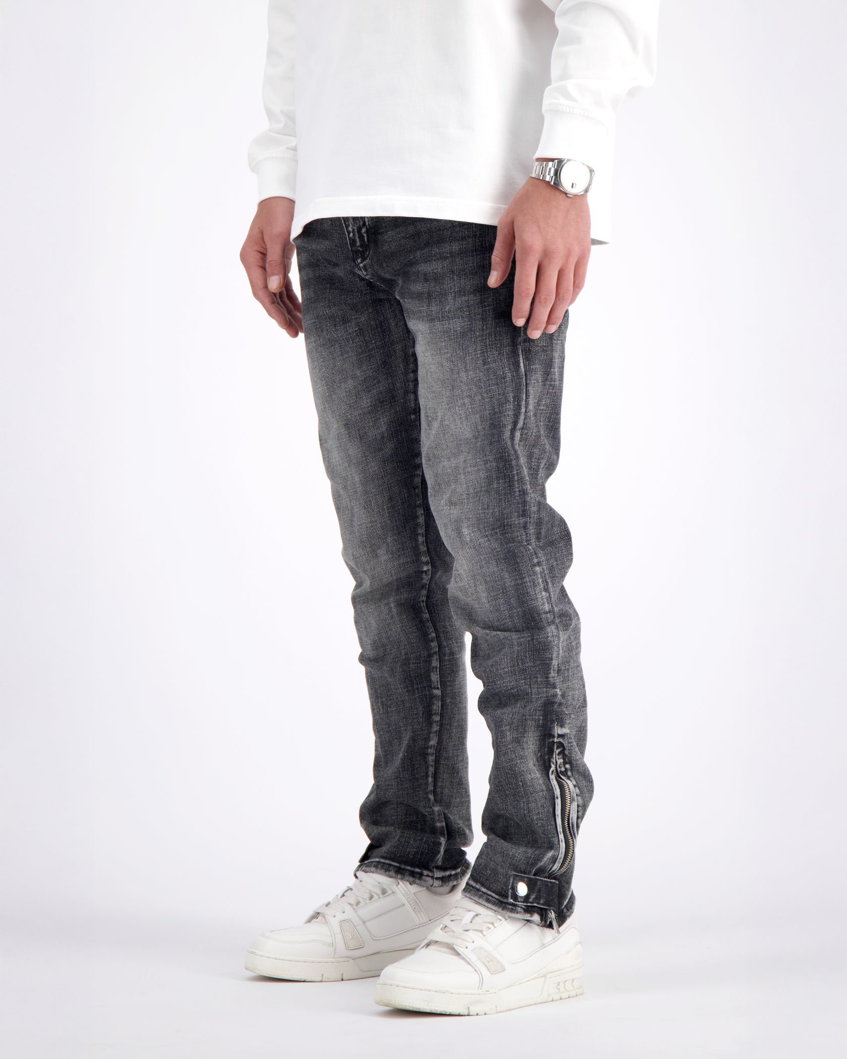 CARBON SLIM DENIM | Zwart