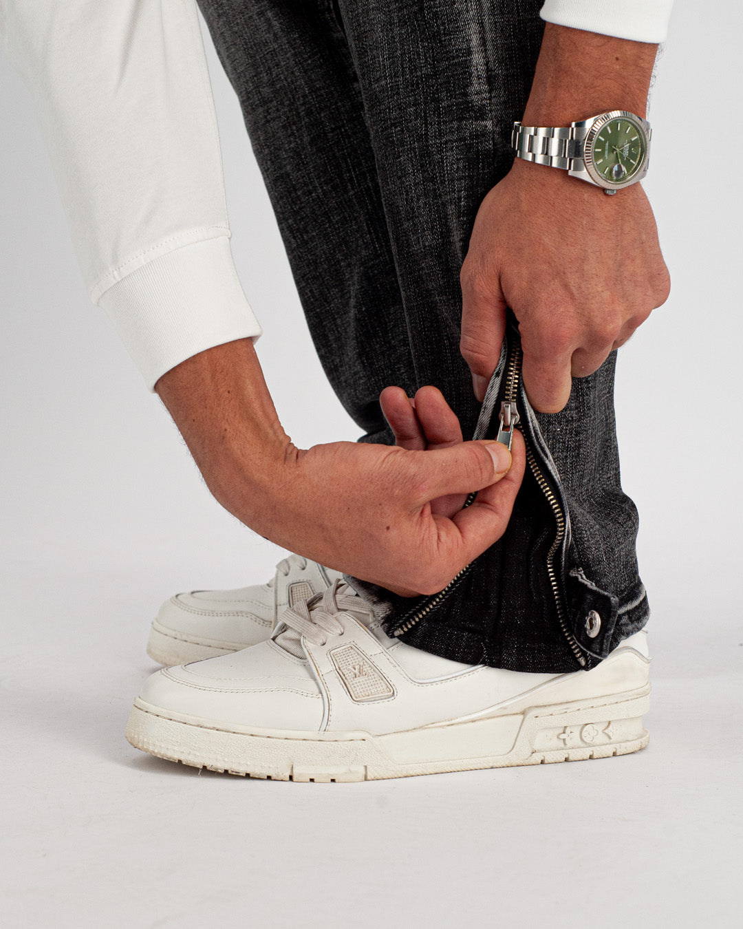 CARBON SLIM DENIM | Zwart