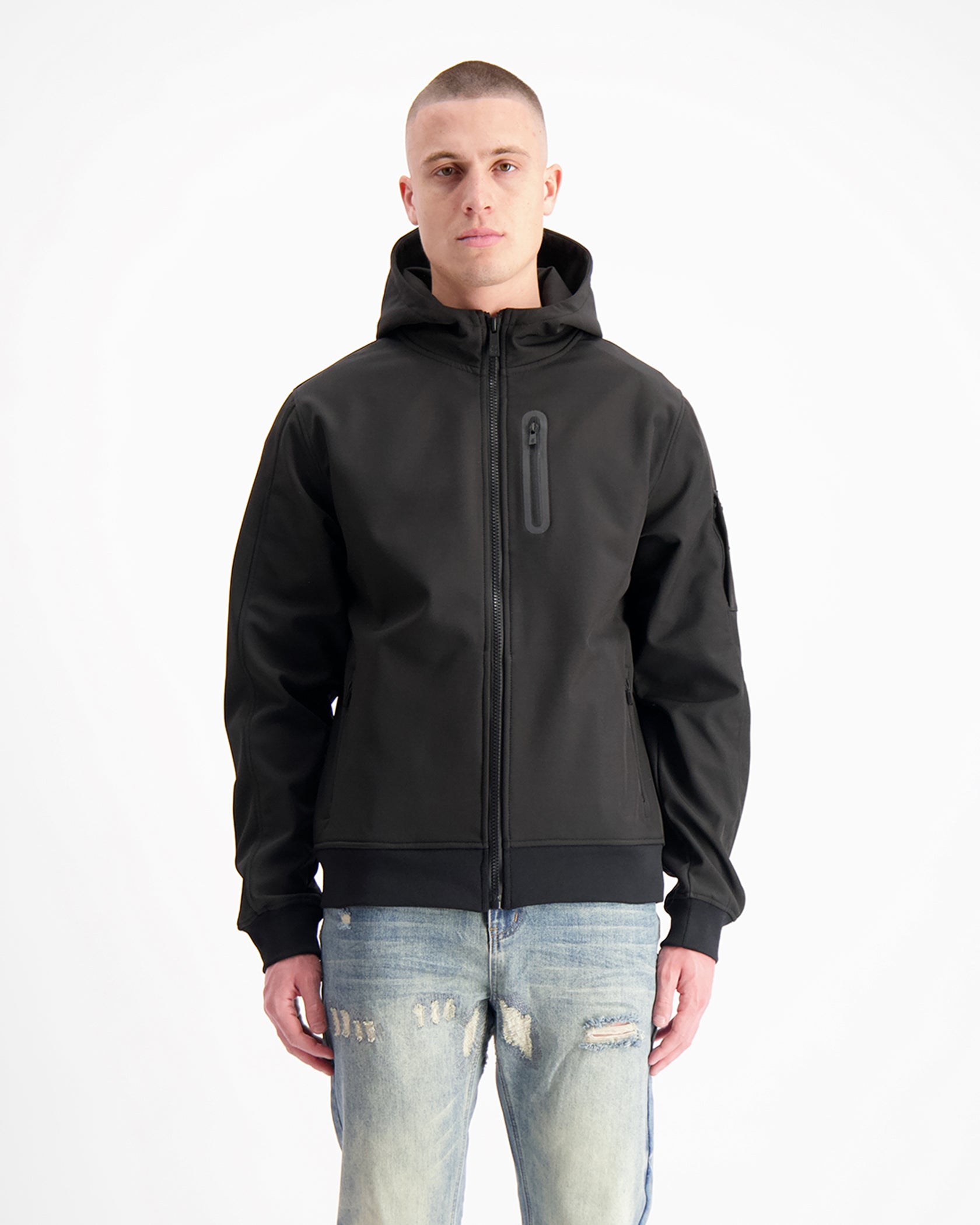 COMMANDER SOFTSHELL JACKET | Zwart