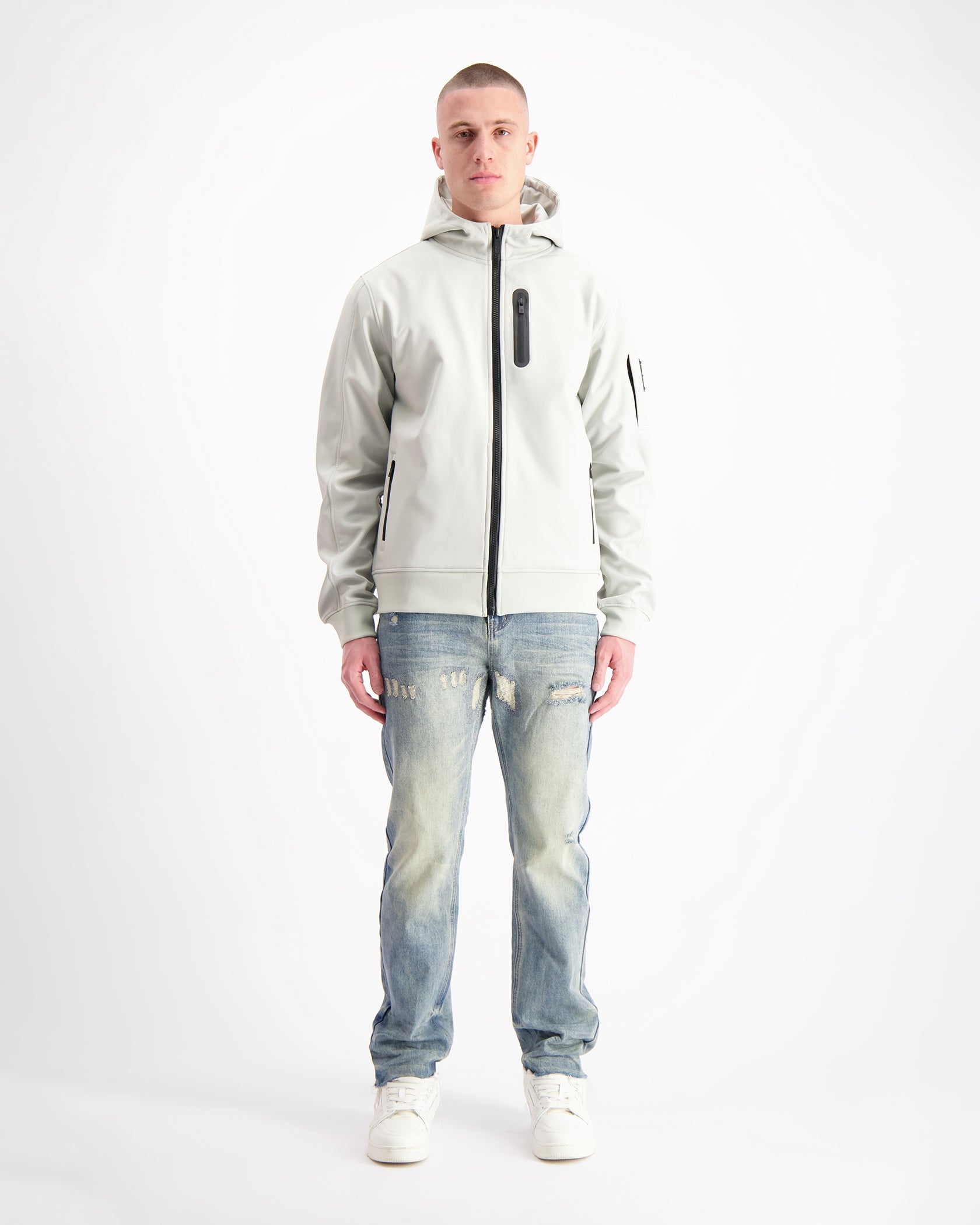 COMMANDER SOFTSHELL JACKET | Grijs