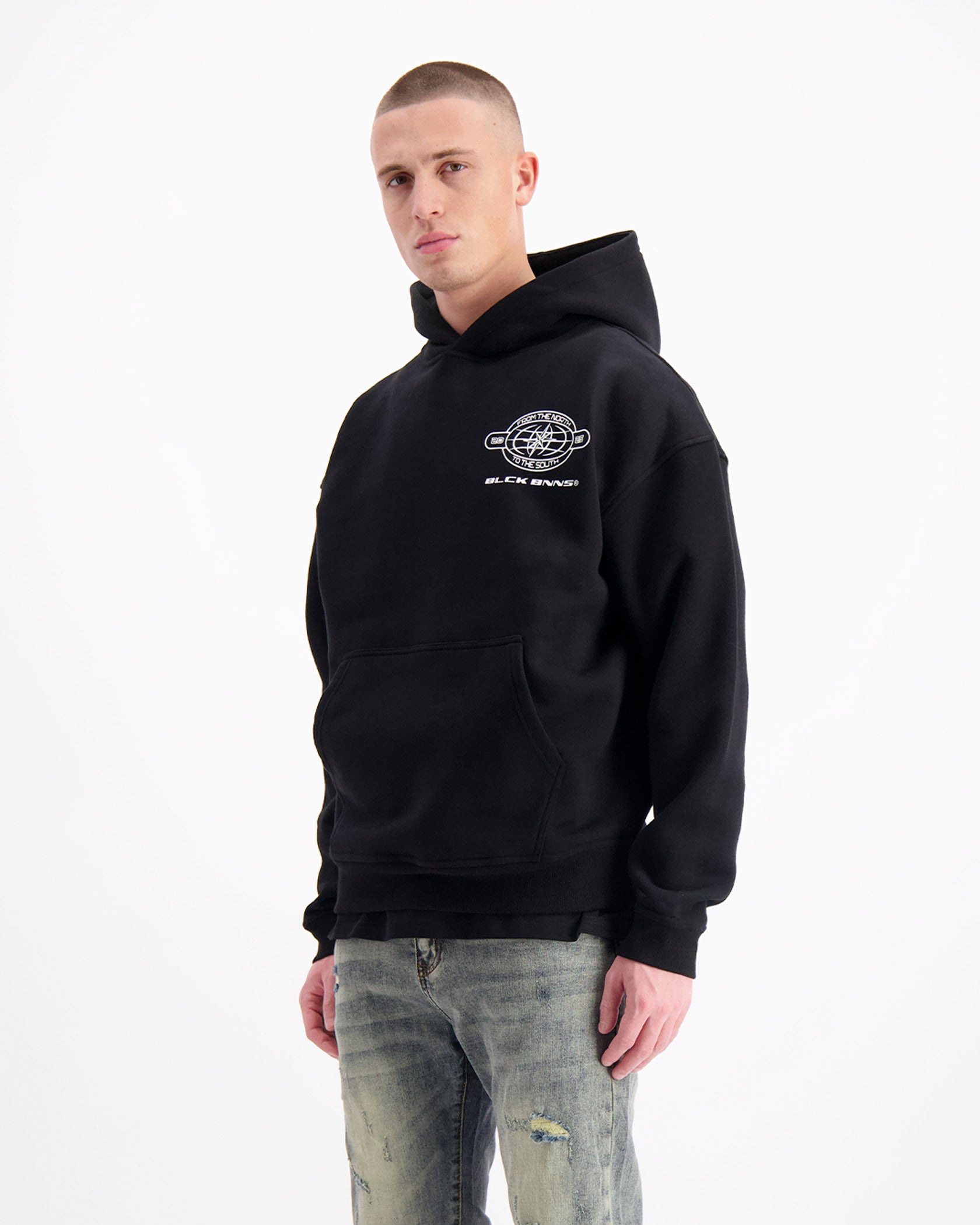 COMPASS HOODIE | Zwart