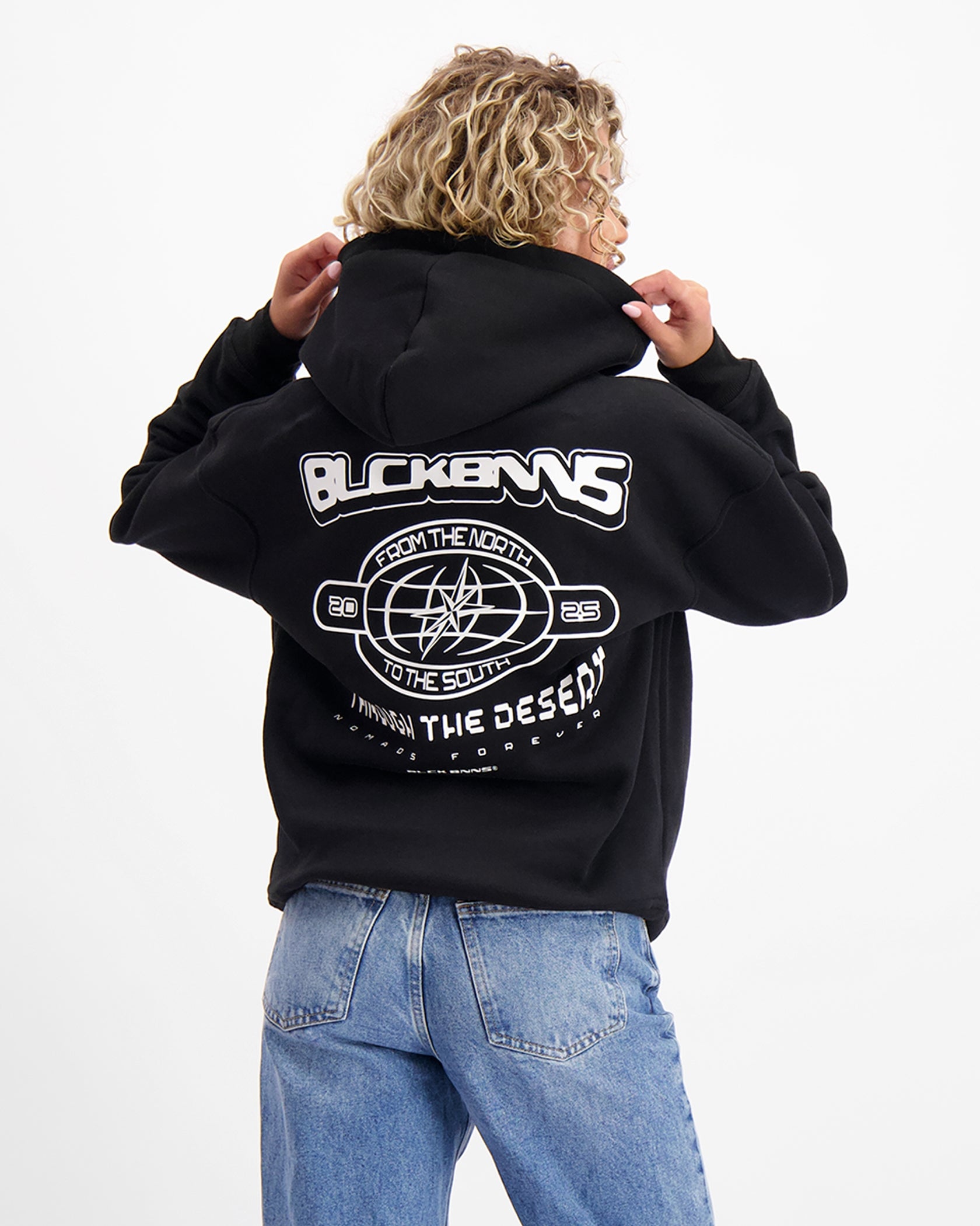 COMPASS HOODIE | Zwart