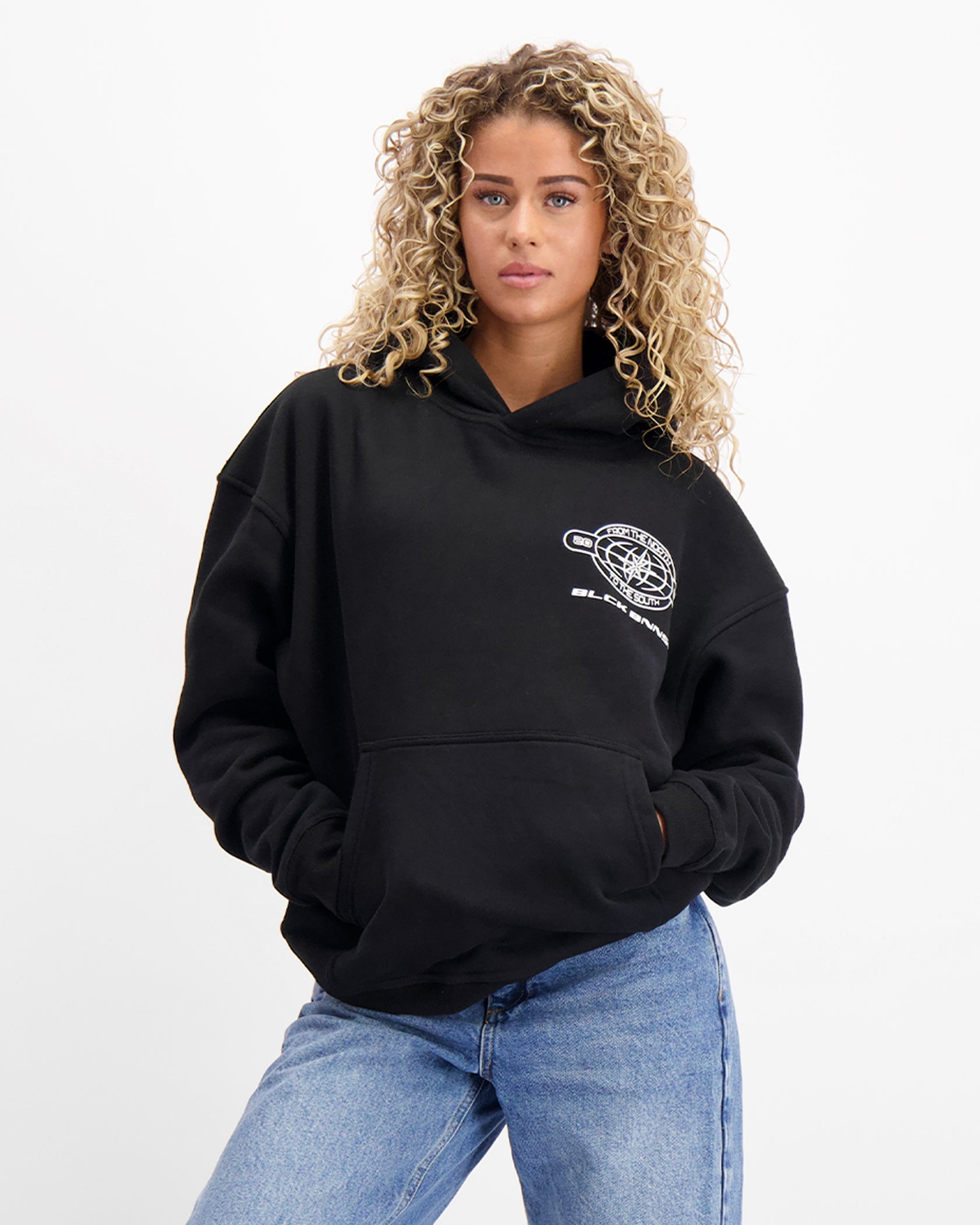 COMPASS HOODIE | Zwart