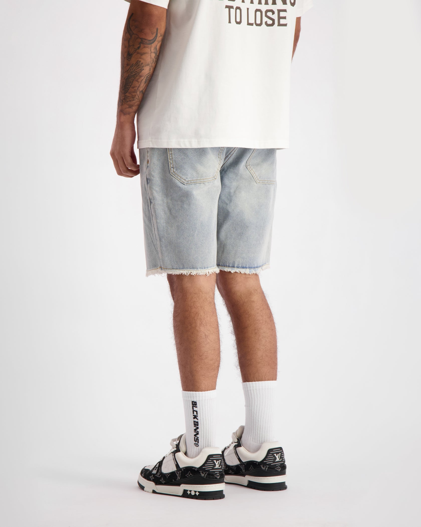 CUT OFF  DENIM SHORTS | Lichtblauw