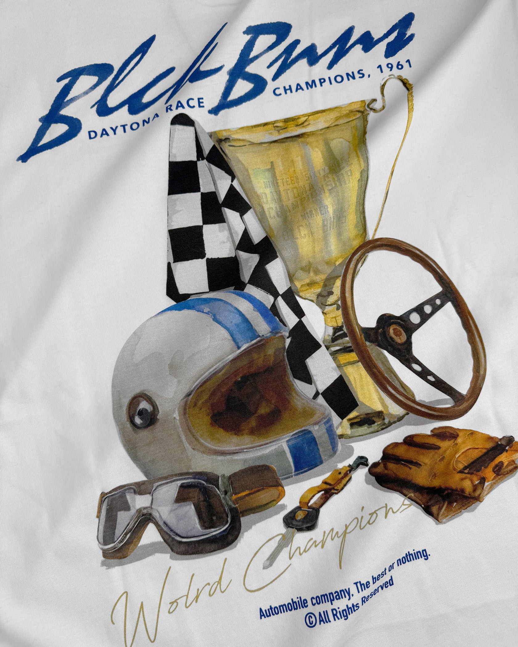 DAYTONA TABLE T-SHIRT | Wit