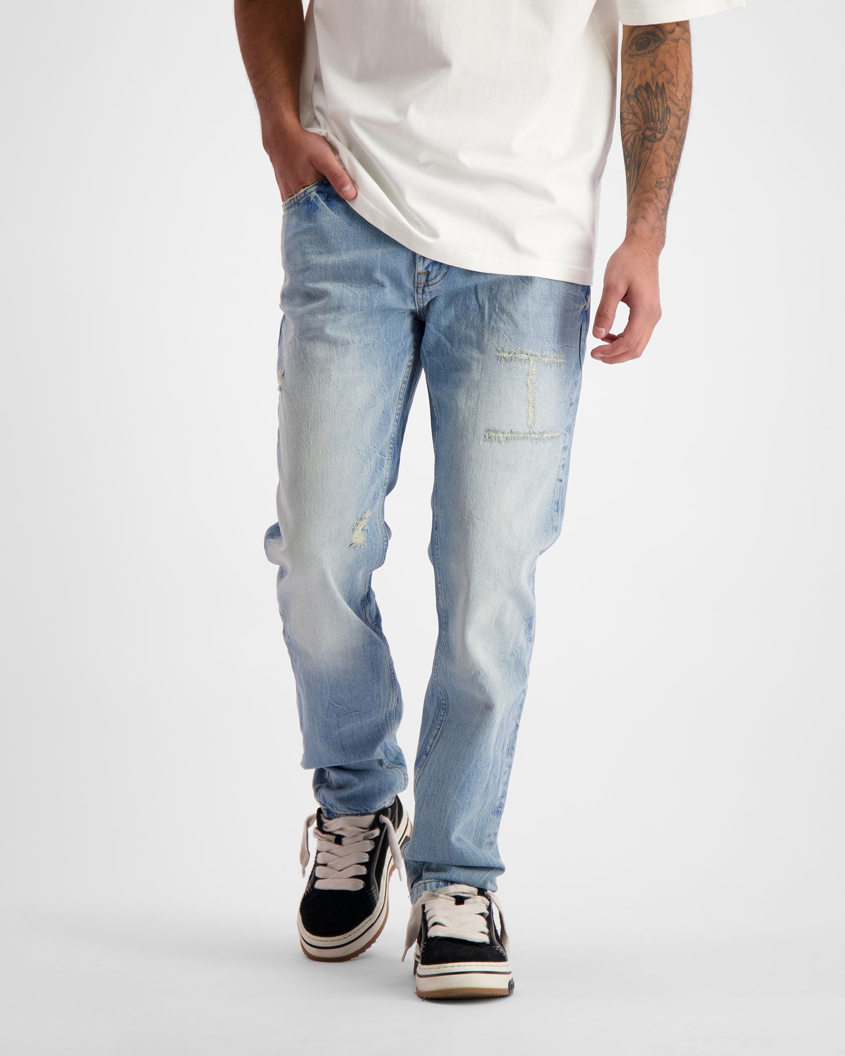 verwoest denim | blauw