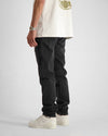verwoest denim | zwart gewassen