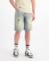 DISTRESSED DENIM SHORTS | Lichtblauw