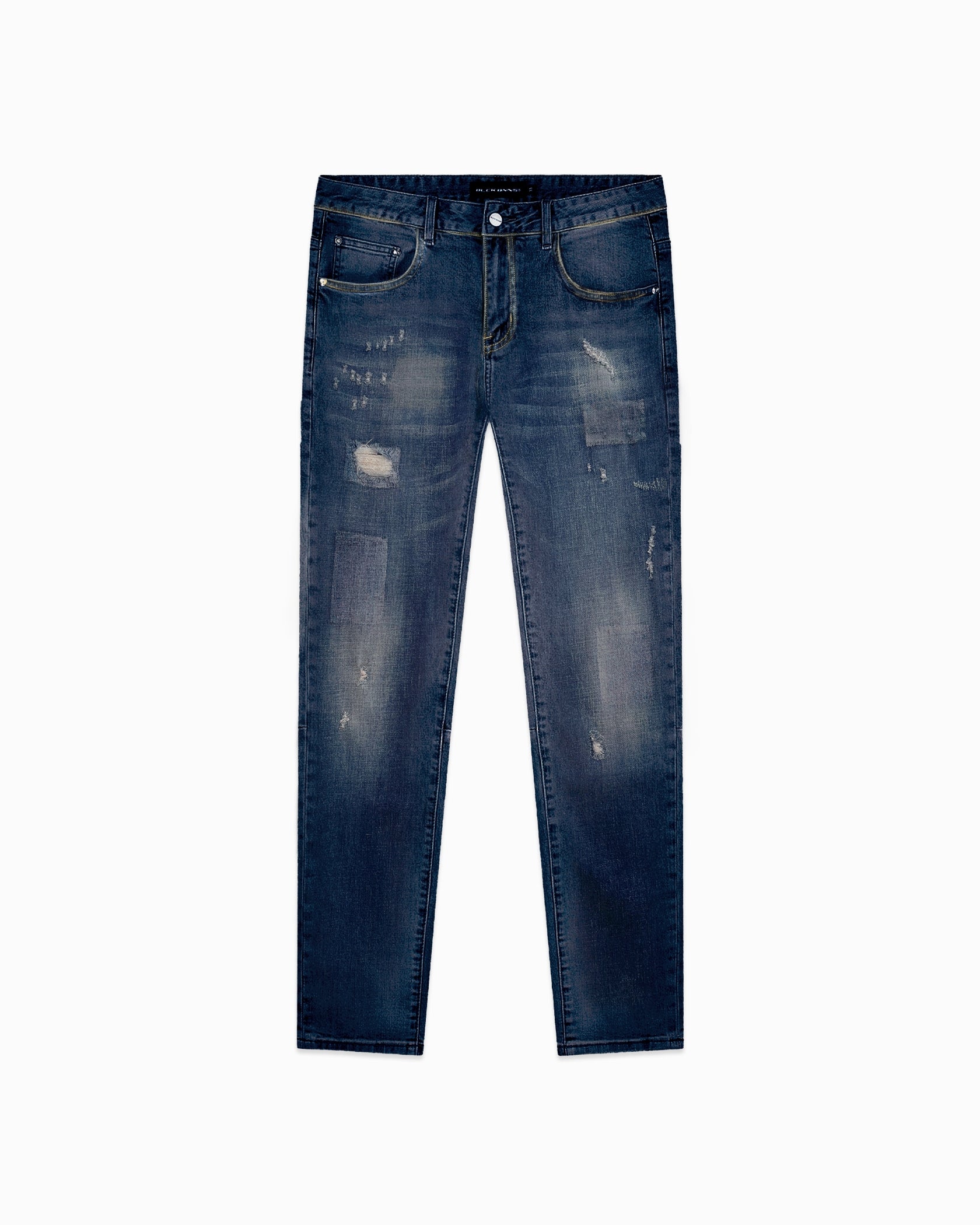 FADED SLIM DENIM | Donkerblauw