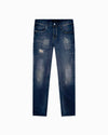 FADED SLIM DENIM | Donkerblauw