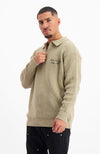 ZWARTE KNIT HALF ZIP | Zand