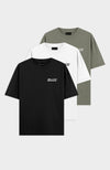 3 PACK - INITIAL T-shirt