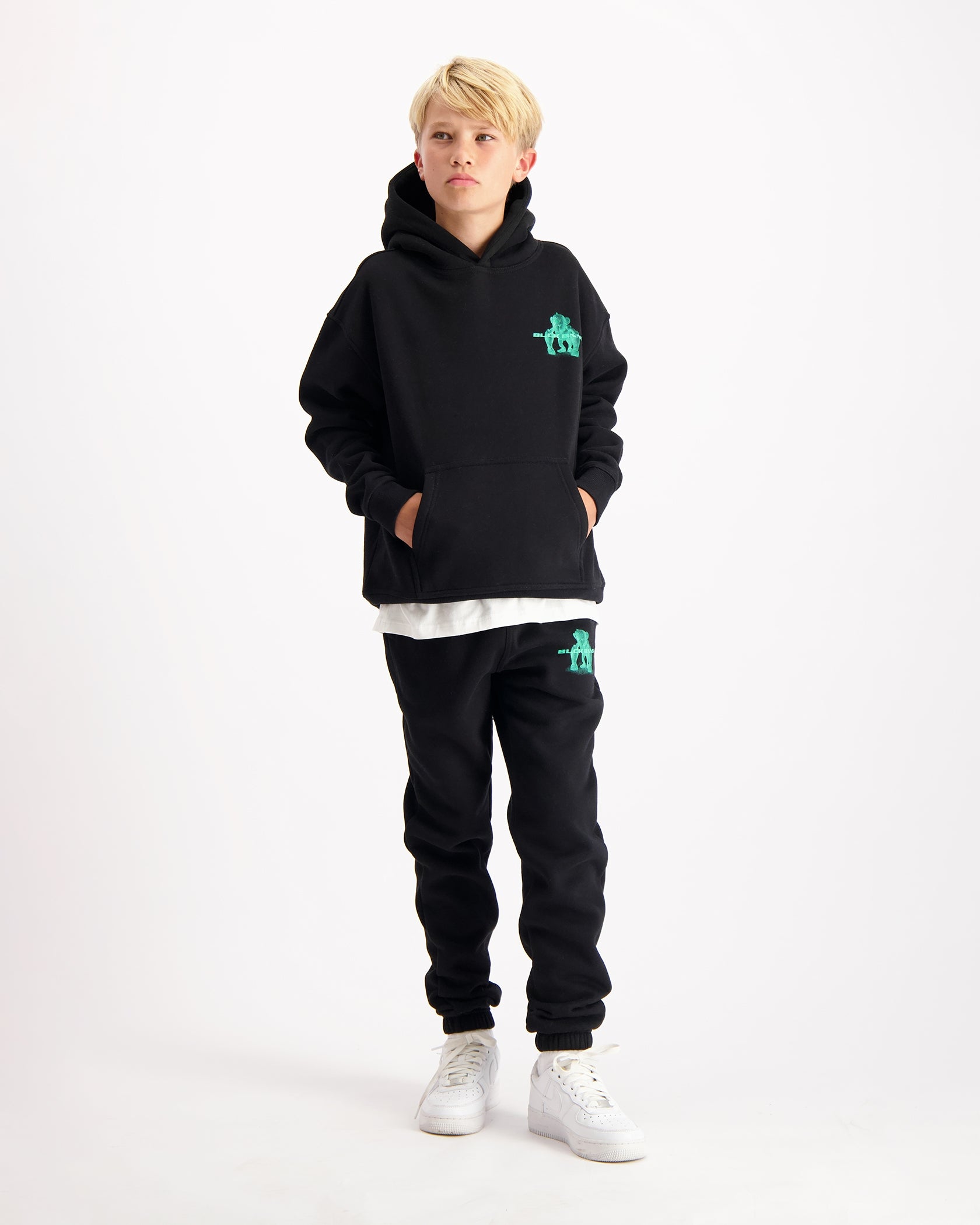 KIDS 3D XRAY SWEATSUIT | Zwart