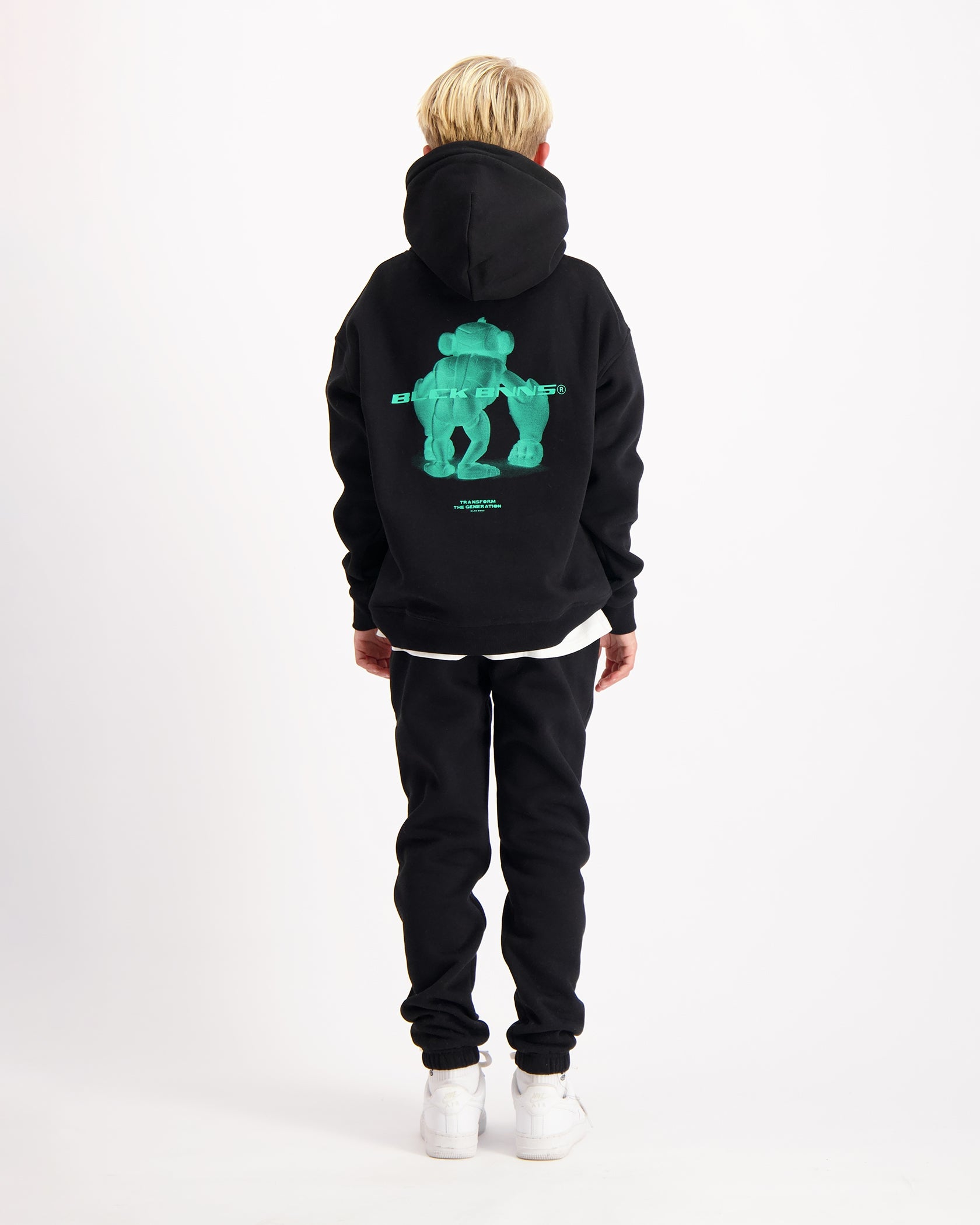 KIDS 3D XRAY SWEATSUIT | Zwart
