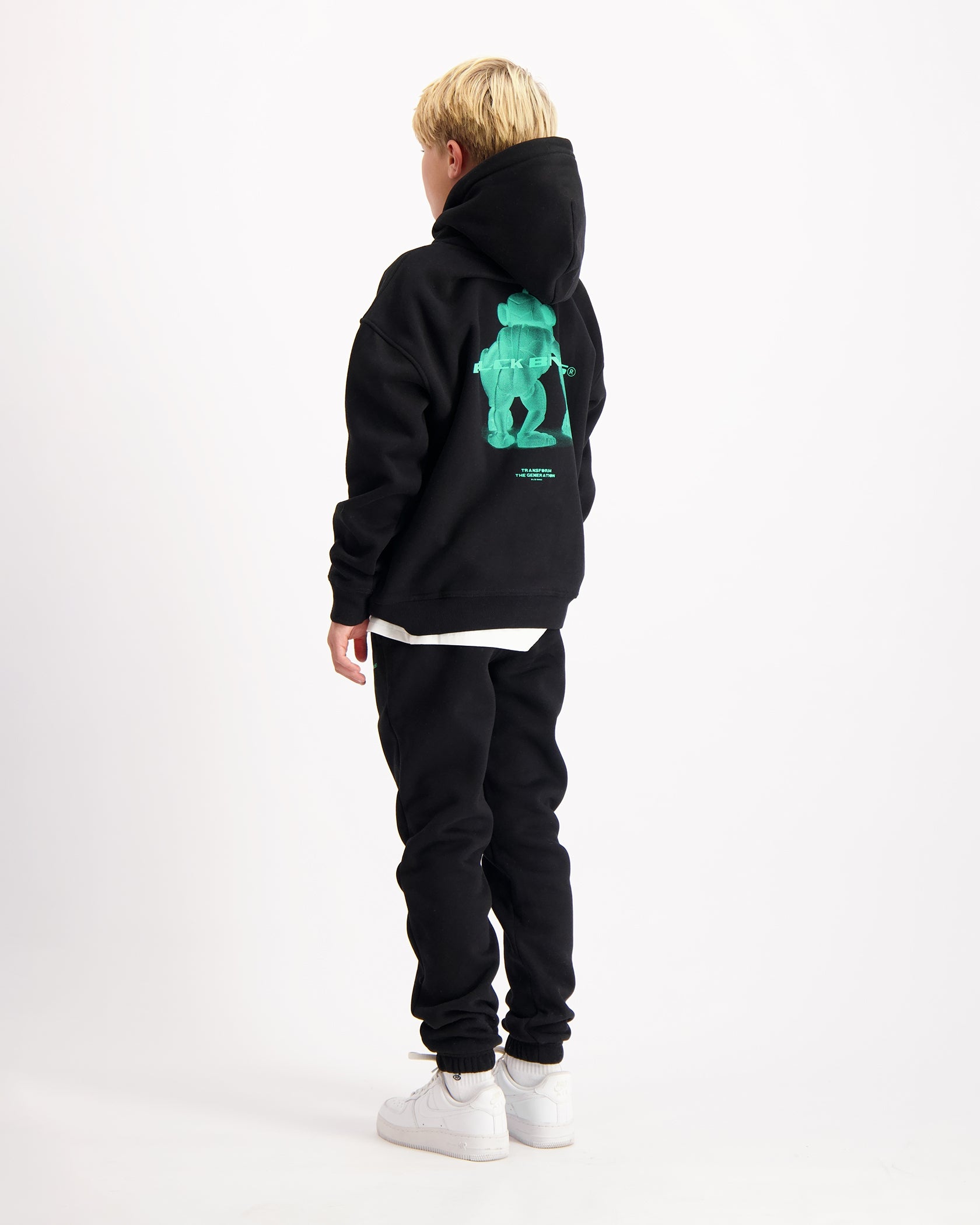 KIDS 3D XRAY SWEATSUIT | Zwart