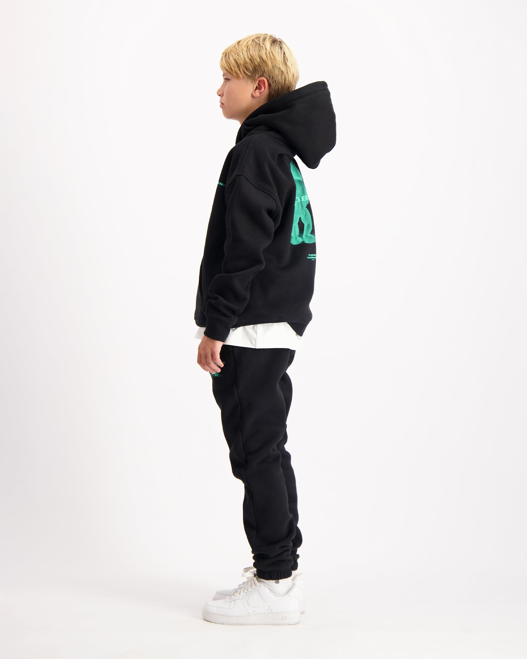 KIDS 3D XRAY SWEATSUIT | Zwart