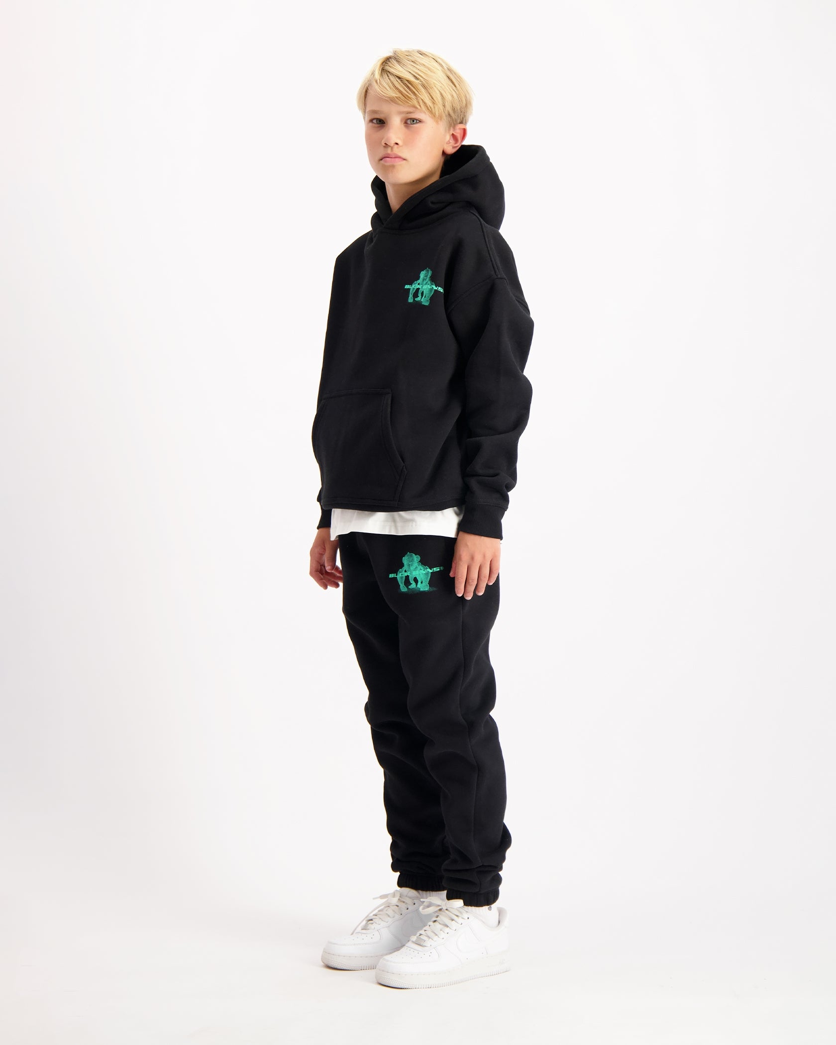 KIDS 3D XRAY SWEATSUIT | Zwart