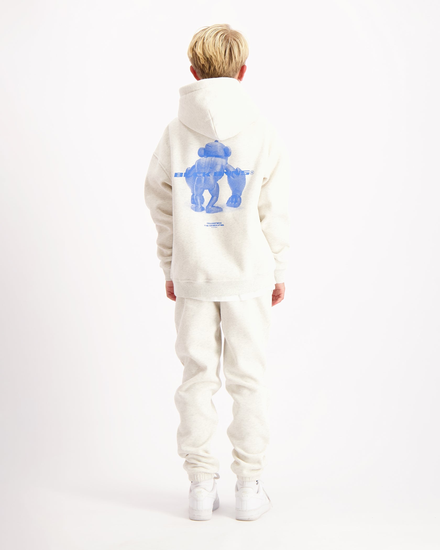 KIDS 3D XRAY SWEATSUIT | Grijs gemêleerd